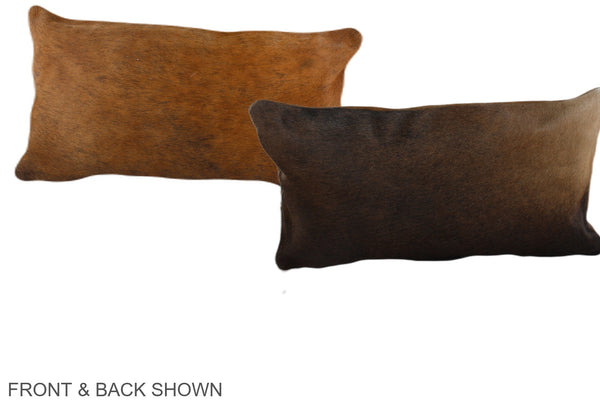 Chocolate Cowhide Pillow #A38293