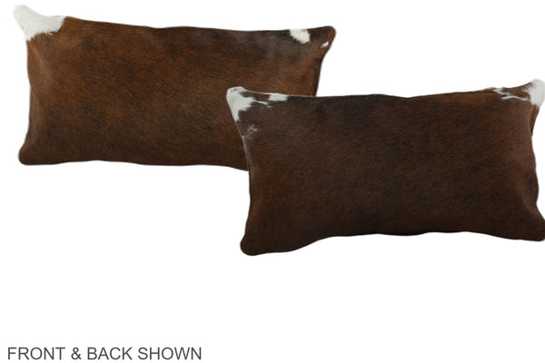 Chocolate Cowhide Pillow #A38296