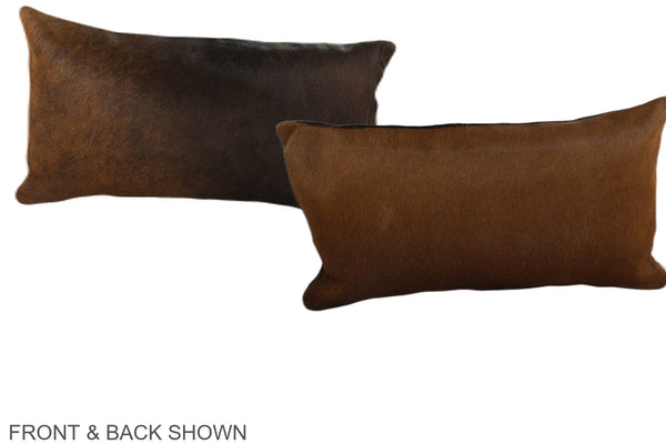 Chocolate Cowhide Pillow #A38297