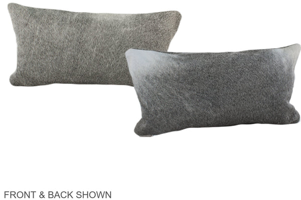 Grey Cowhide Pillow #A38298