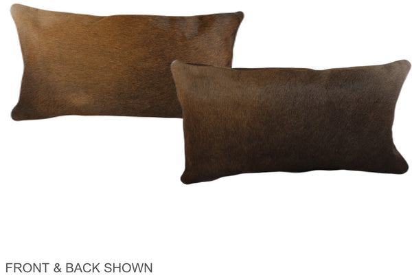 Chocolate Cowhide Pillow #A38299