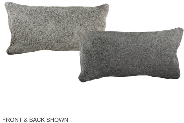Grey Cowhide Pillow #A38306