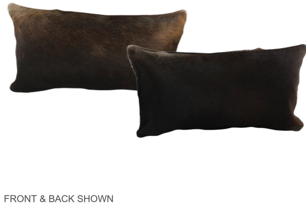 Chocolate Cowhide Pillow #A38307