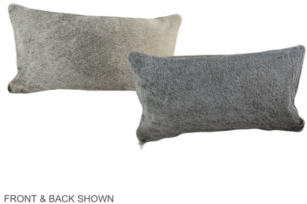 Grey Cowhide Pillow #A38309