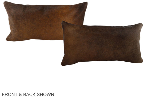 Chocolate Cowhide Pillow #A38323