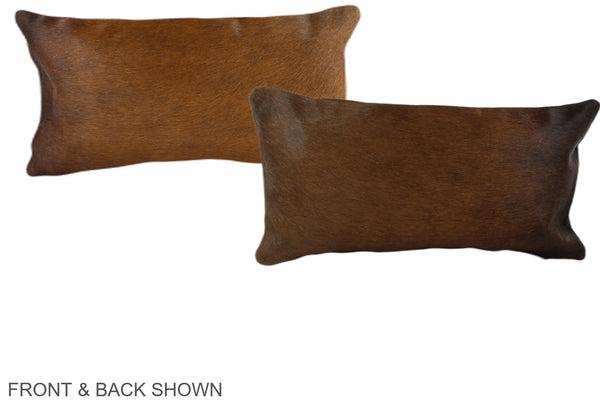 Chocolate Cowhide Pillow #A38329