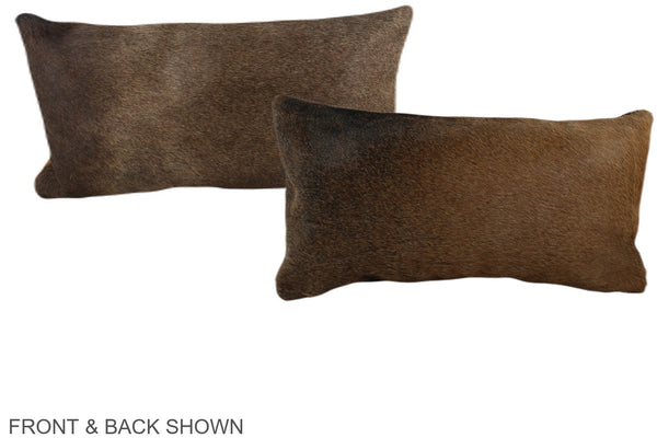 Chocolate Cowhide Pillow #A38370