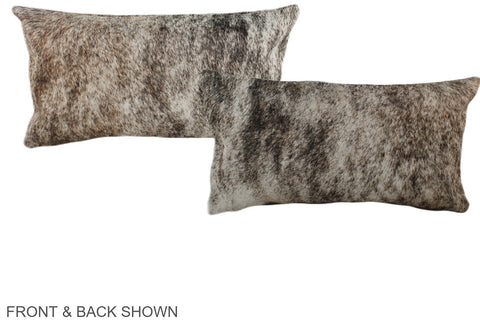 Grey Cowhide Pillow #A38392
