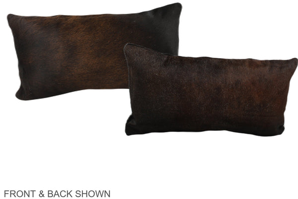 Chocolate Cowhide Pillow #A38396