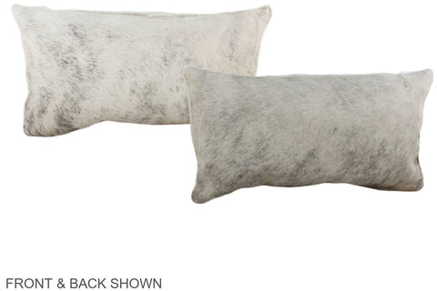 Grey Cowhide Pillow #A38399