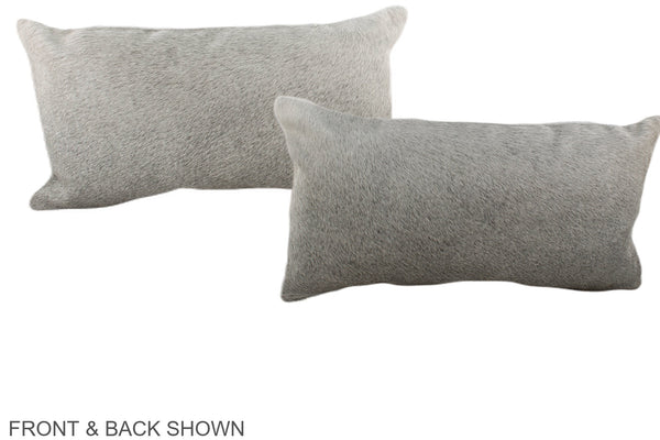 Grey Cowhide Pillow #A38417