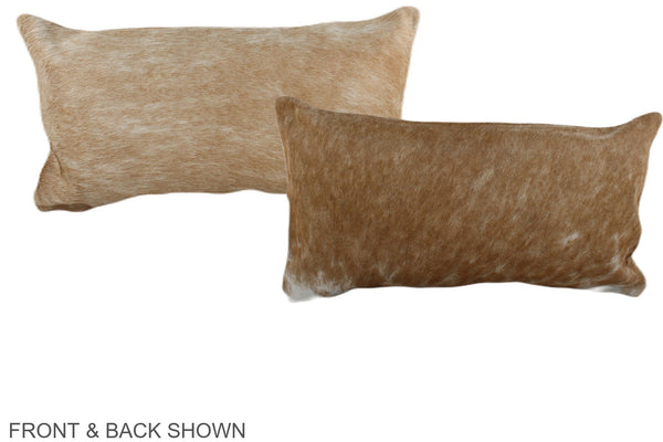 Beige Cowhide Pillow #A38451