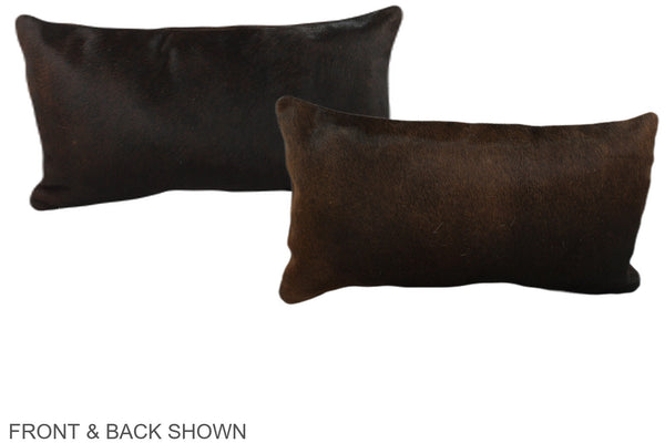 Chocolate Cowhide Pillow #A38487