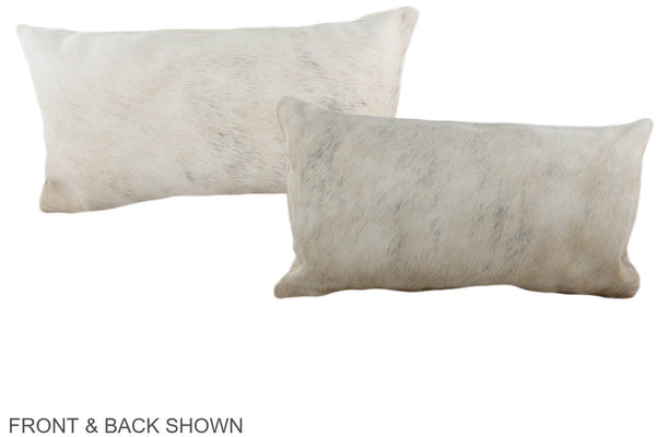 Grey Cowhide Pillow #A38491