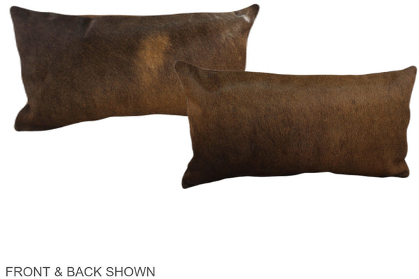 Chocolate Cowhide Pillow #A38513