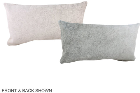 Grey Cowhide Pillow #A38554