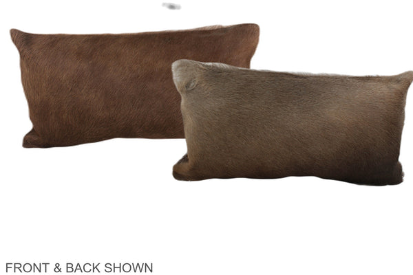 Chocolate Cowhide Pillow #A38555