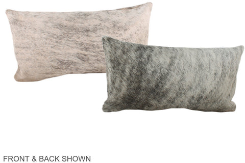 Grey Cowhide Pillow #A38557