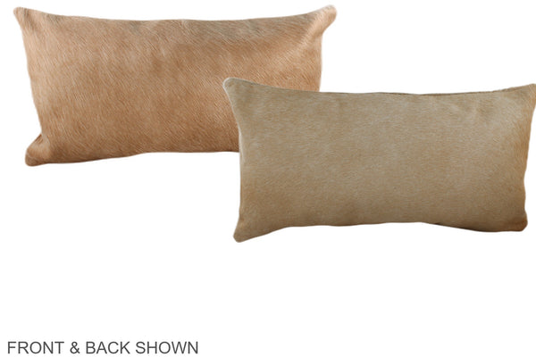 Beige Cowhide Pillow #A38558