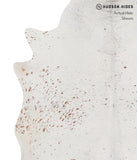 Salt and Pepper Brown Cowhide Rug #A3857