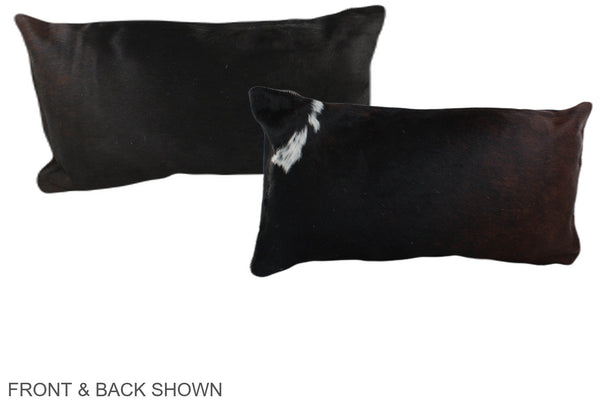 Chocolate Cowhide Pillow #A38585