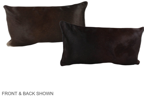 Chocolate Cowhide Pillow #A38594