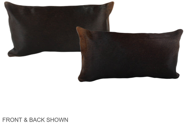 Chocolate Cowhide Pillow #A38603
