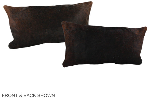 Chocolate Cowhide Pillow #A38623