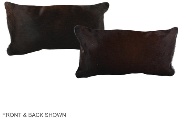 Chocolate Cowhide Pillow #A38626