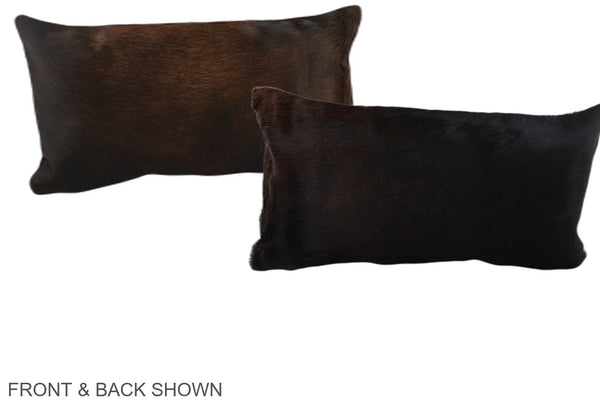 Chocolate Cowhide Pillow #A38629