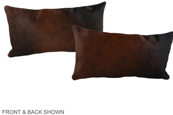 Chocolate Cowhide Pillow #A38631