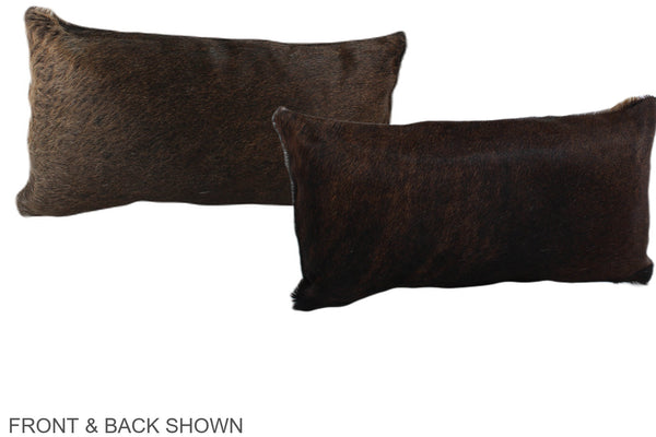 Chocolate Cowhide Pillow #A38635