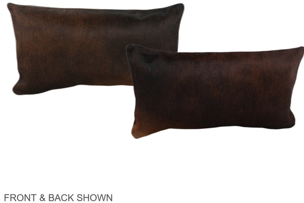 Chocolate Cowhide Pillow #A38647