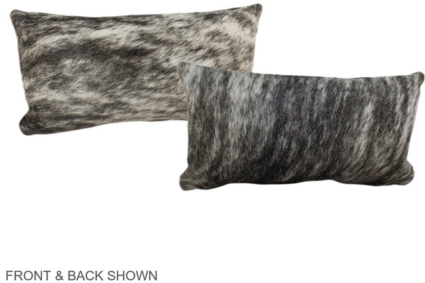 Grey Cowhide Pillow #A38652