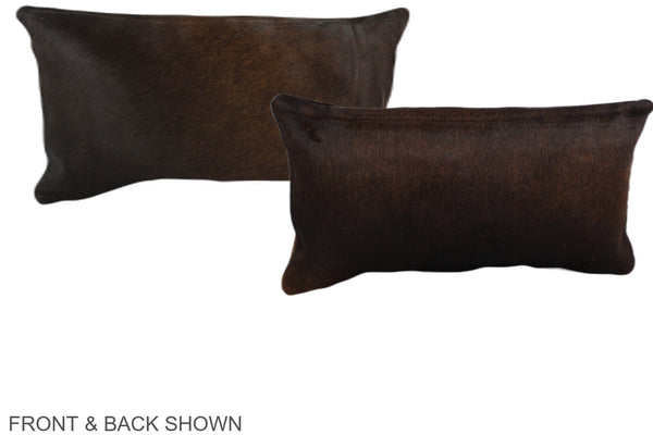 Chocolate Cowhide Pillow #A38663