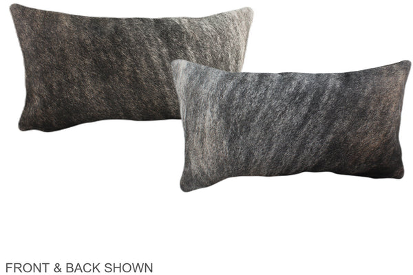 Grey Cowhide Pillow #A38666