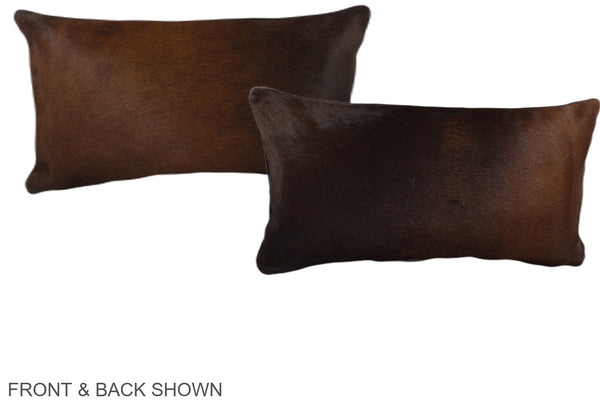 Chocolate Cowhide Pillow #A38667