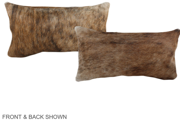 Light Brindle Cowhide Pillow #A38670