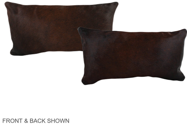 Chocolate Cowhide Pillow #A38677