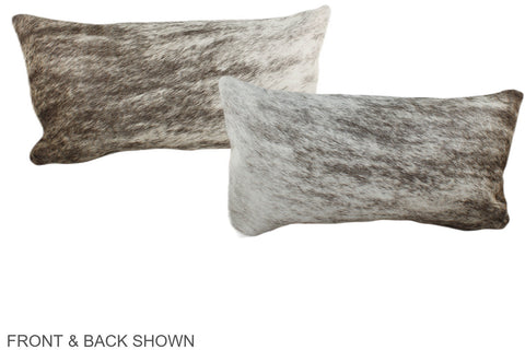 Grey Cowhide Pillow #A38678