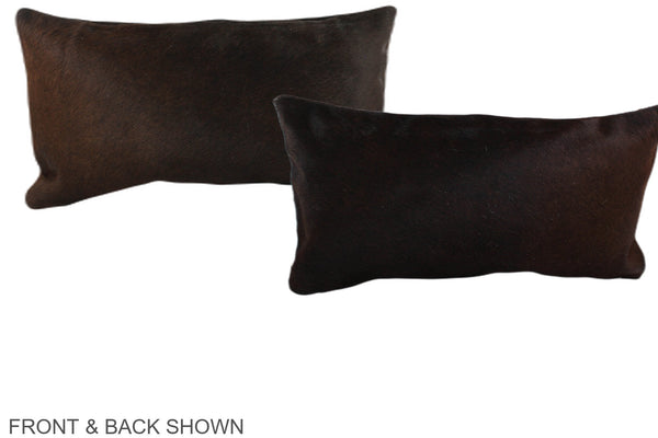 Chocolate Cowhide Pillow #A38682