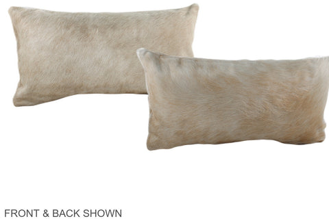 Champagne Cowhide Pillow #A38690