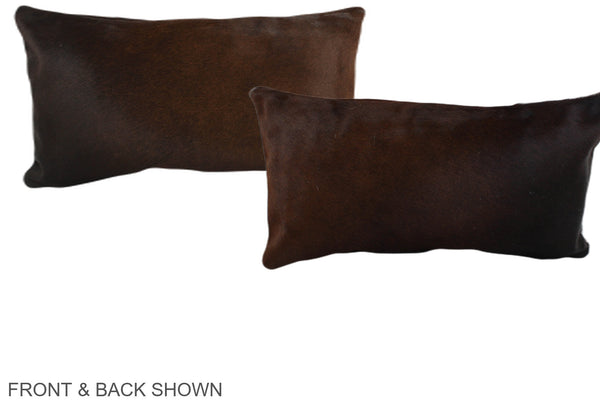 Chocolate Cowhide Pillow #A38699