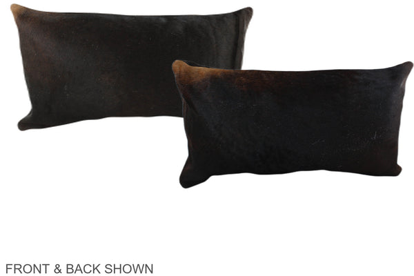 Chocolate Cowhide Pillow #A38720
