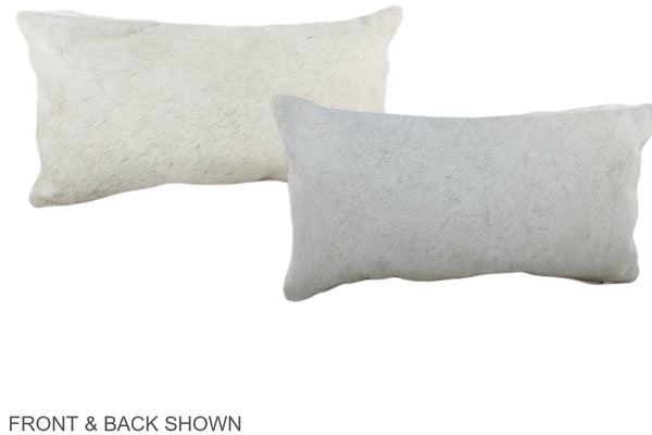 Grey Cowhide Pillow #A38721