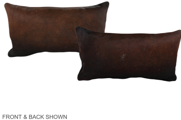 Chocolate Cowhide Pillow #A38722
