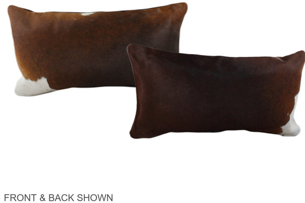 Chocolate Cowhide Pillow #A38723