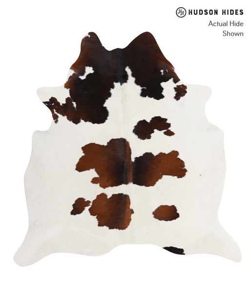 Chocolate and White Cowhide Rug #A3873