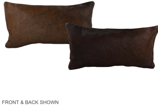 Chocolate Cowhide Pillow #A38731