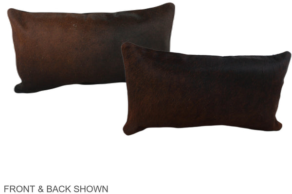 Chocolate Cowhide Pillow #A38735